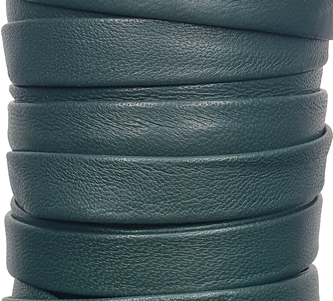 10 MM 3/8" DOUBLE FOLD TAPE FOREST GREEN (5 YARDS)