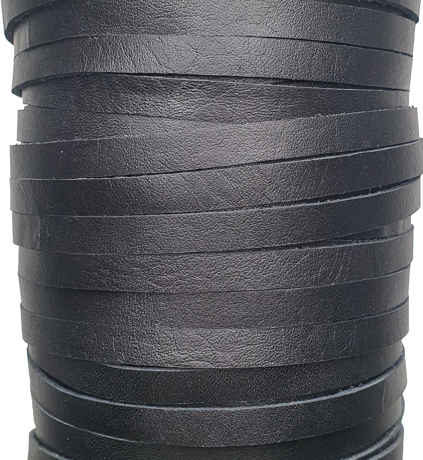 8 MM 5/16" RAW EDGE BLACK (10 YARDS)