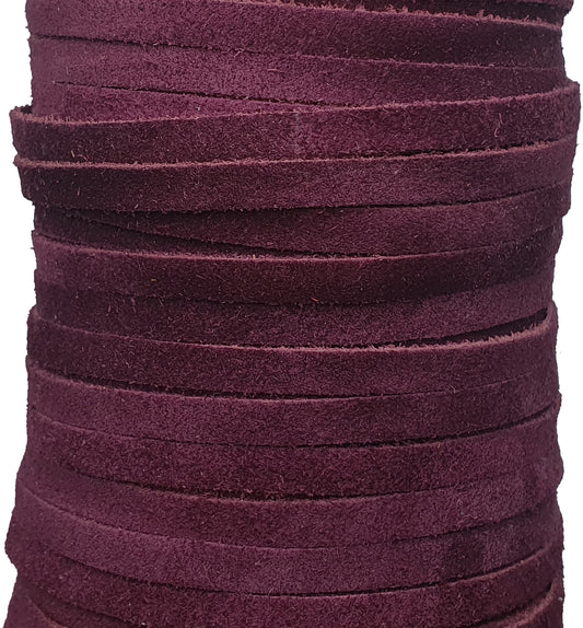 6 MM 1/4" SUEDE RAW EDGE (20 YARDS)