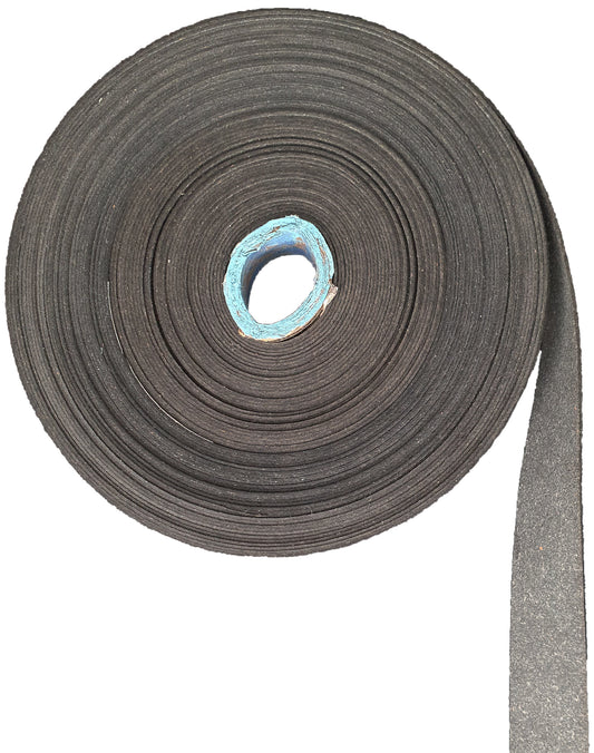 19 MM 3/4" BOUNDED LEATHER CHARCOAL (10 YARDS)